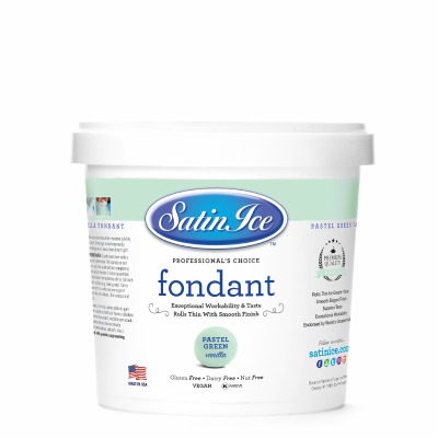 Satin Ice Fondant Pastel Green 2 Pounds