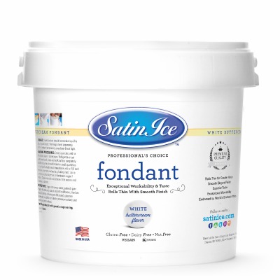 Satin Ice Fondant White / Butercream 10 LB