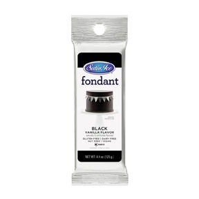 Satin Ice Fondant Black 4.4oz