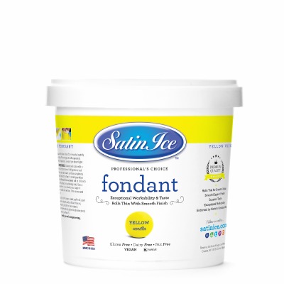 Yellow Fondant 2  Pounds