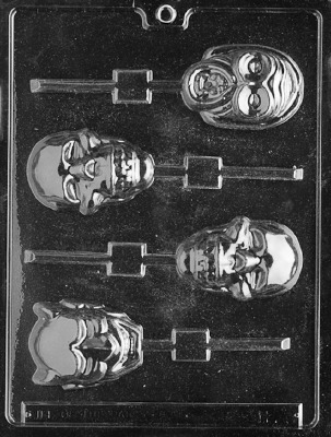 Scary Faces Lolly Mold