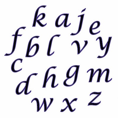 Script Lower Case Letter Tapit