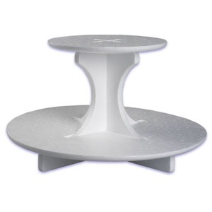 Single Use 2-Tier Round Stand