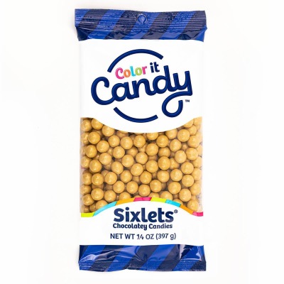 Sixlets 14 OZ Gold