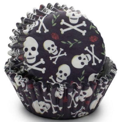 Skulls & Roses Baking Cups