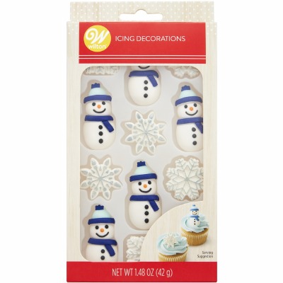 Snowman Snowflake Royal Icing