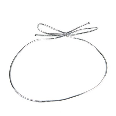 Stretch Loops 18" Silver 50 CT