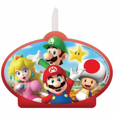 Super Mario Birthday Candle