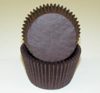 1-1/4" X 2" Brown Baking Cups 500 Count