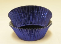 1-1/8" X 2" Blue Foil Baking Cup 500 Count