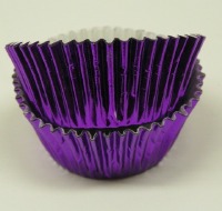 1-1/8" X 2" Purple Foil Baking Cup 500 Count