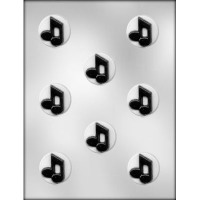 1.5"Circle w/Music Notes Mint8