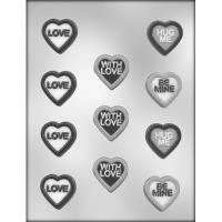 1.5" Heart W/ Messages (11)