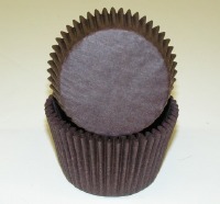 1-7/8"X2.5" Muffin Baking Cups Brown 500 Count