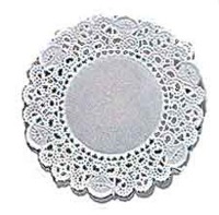 14" Doilies White 4 CT