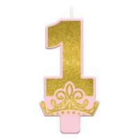 1st Birthday Princess Candle