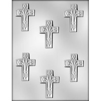 2.5"Cross w/ Lillies (6)