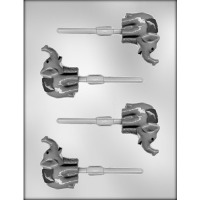 2.5" Elephant Lolly (4) Candy Mold