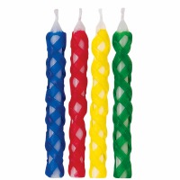 2.5" Lattice Candles Rnbw 8 CT