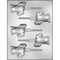 2.5"Teddy Bearw/Bow Lolly (5)