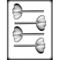 2.75" Double Heart Lolly.(4)