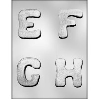 2.75" Letters E,F,G,H Mold (4)