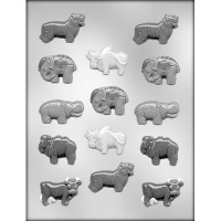 2" Assorted Animals Candy Mold (14)