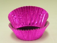 3/4" X 1-1/4" Cerise Foil Baking Cups 500 Count