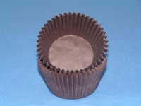 3/4" X 1-3/8" Brown Mini Baking Cup 500 Count