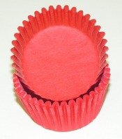 3/4" X 1-3/8" Red Mini Baking Cups 500 Count