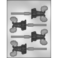 3" Chocolate Moose Lolly Candy Mold (4)