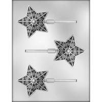 3" Fancy Star Sucker Mold( 3)