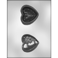 3" Heart Box w/ Roses Mold (2)