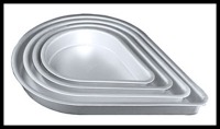 3" Tear Drop Pan Set 8/10/12/14 3" Tear Drop Pan Set 8/10/12/14