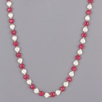 36" Hearts & Pearls Bead Neck.