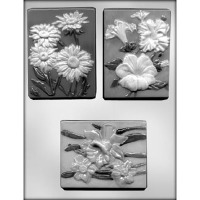 4.25" Flower Plaque #3 Mold 3