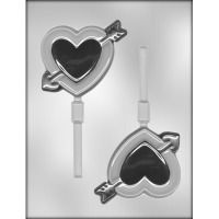 4.5" Heart w/ Arrow Lolly (2)