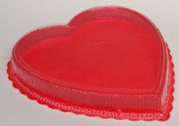 4 OZ Heart Box - Red