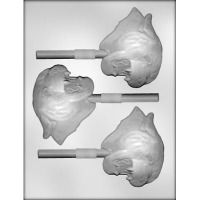 4" Panther or Cougar Lolly (3) Candy Mold