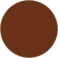 7" Plate 24 CT Brown