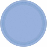 7" Plate 24 CT Pastel Blue