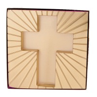 Brown Box Gold Cross Insert