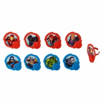 Avengers Cupcake Rings 12ct