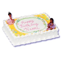 Ballarina Cake Kit African American Set of 2 Cake Topper