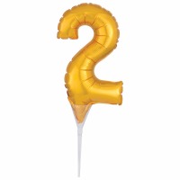 Balloon Cake Pick Gold 2