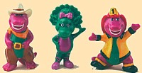 Barney Figurines w/Bop 4CT