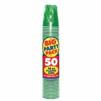 Big Party Pack 16OZ Cup 50 CT Festive Green