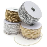 Beads 6MM White 50'