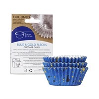 Blue & Gold Baking Cups 30 Count