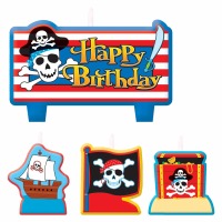 Candle Set-Pirate Treasure 4PC